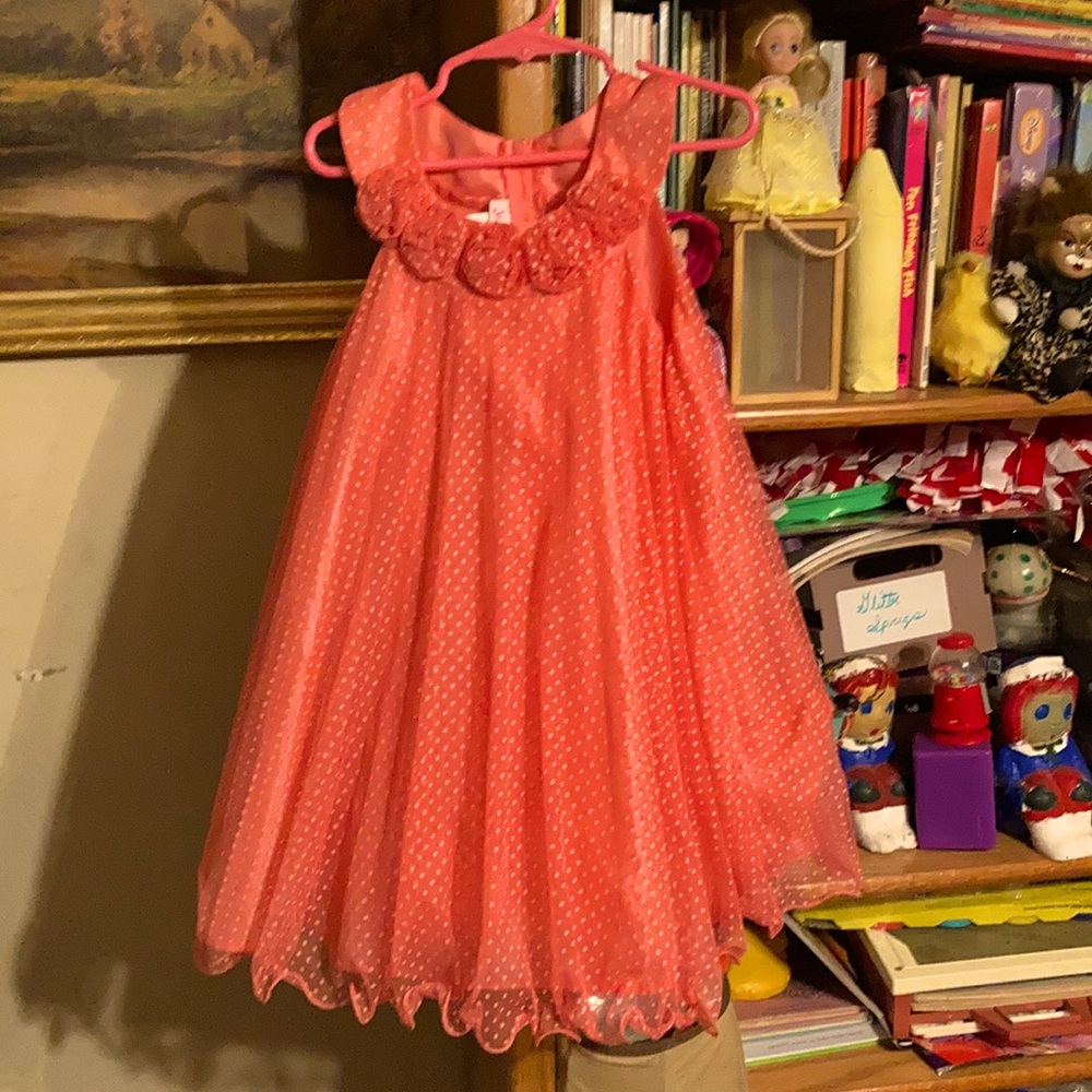 Little girls size 5 pink dress